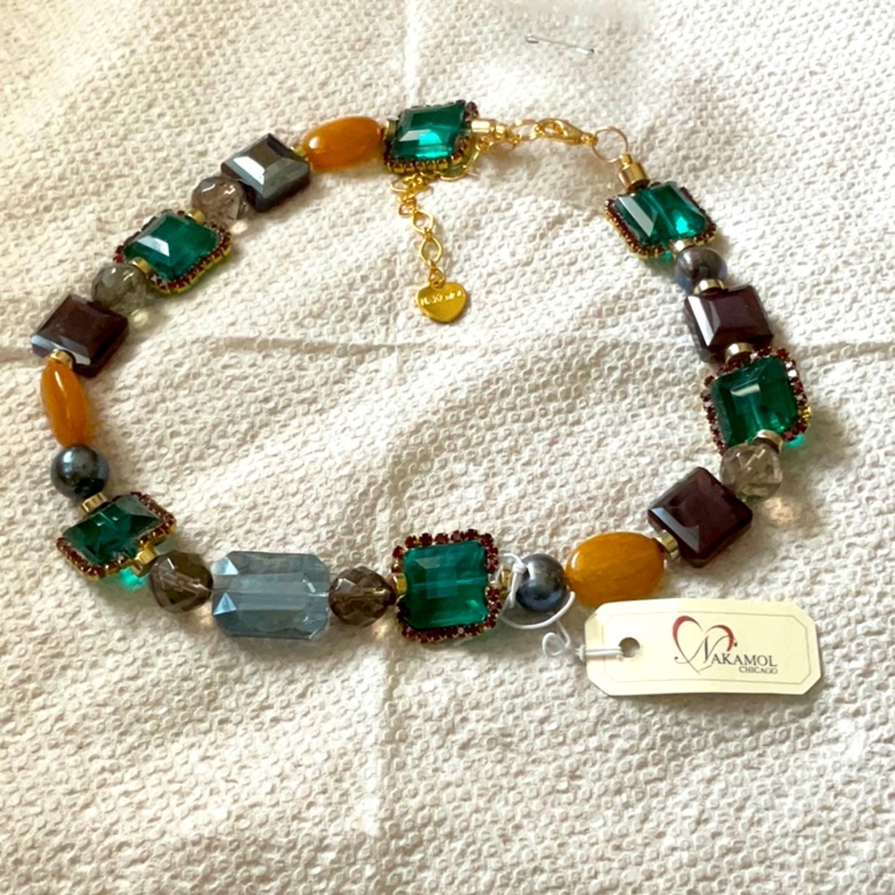 Nakamol NWT 13”-16” Crystal necklace